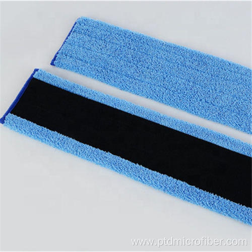 Microfiber twisted wet mop with velcro back